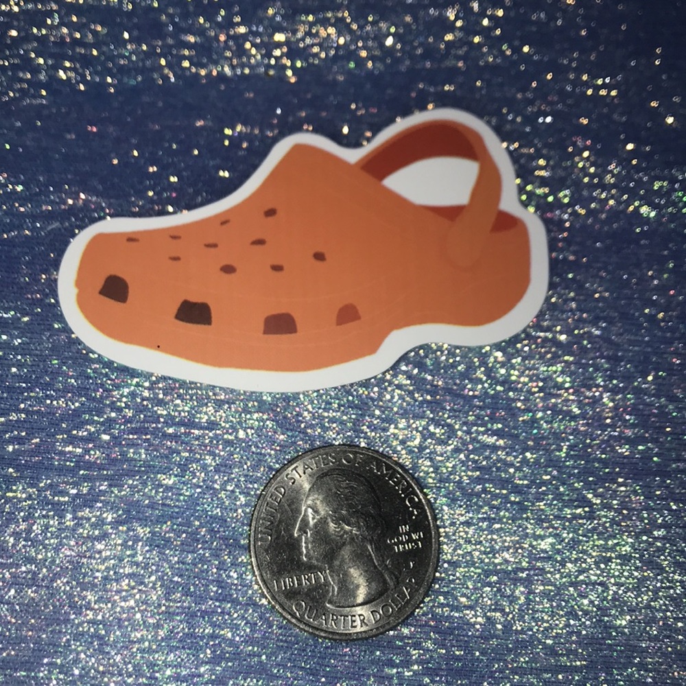 🔥 10/$10 Orange Crocs Sticker - Picture 2 of 3